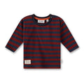 Sanetta Ringel-T-Shirt Langarm weinrot/dunkelblau