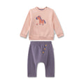 Sanetta Set: Sweathose + Sweatshirt Pferd, Esel