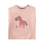 Sanetta Set: Sweathose + Sweatshirt Pferd, Esel