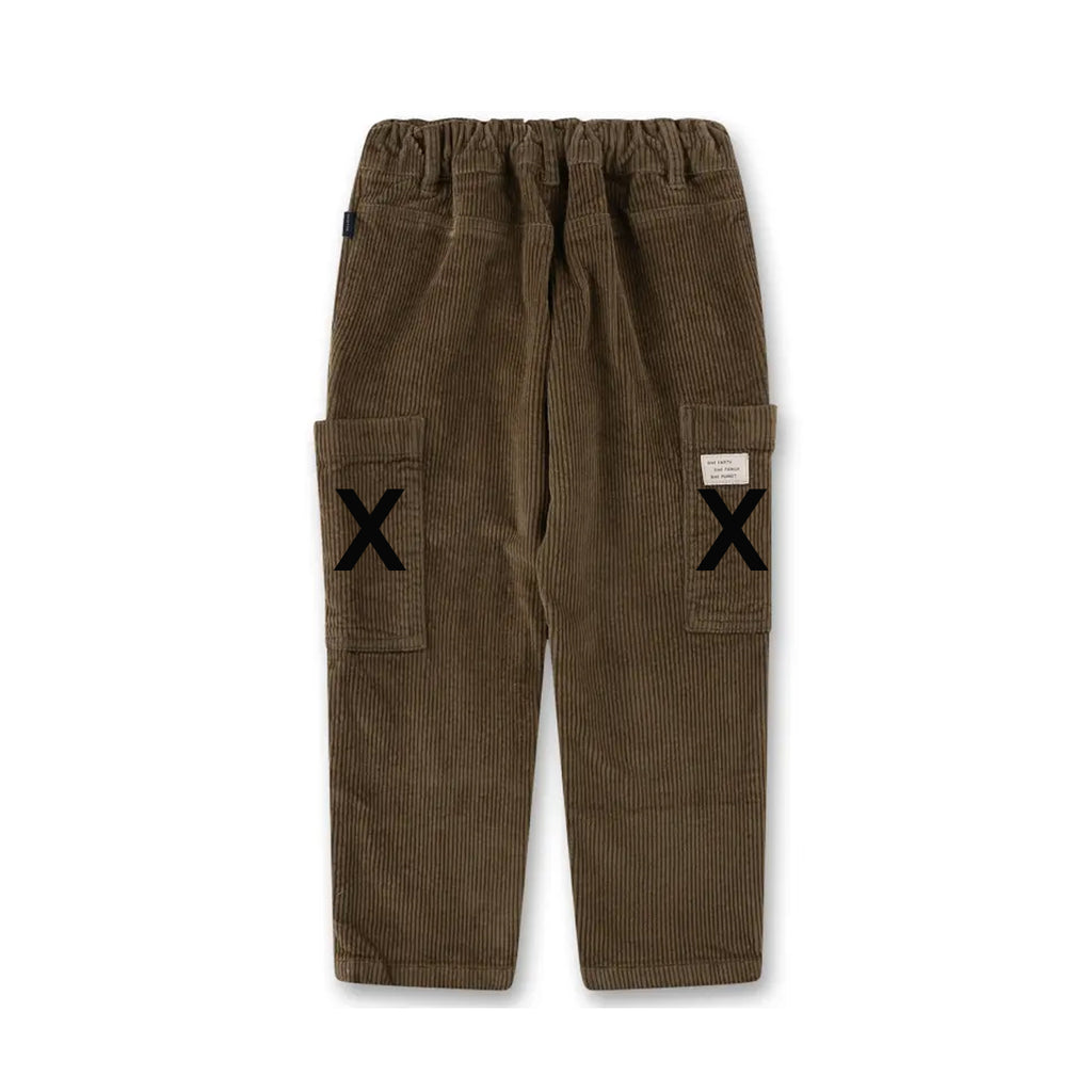 Sanetta Cordhose in olivgrün ohne Cargotaschen
