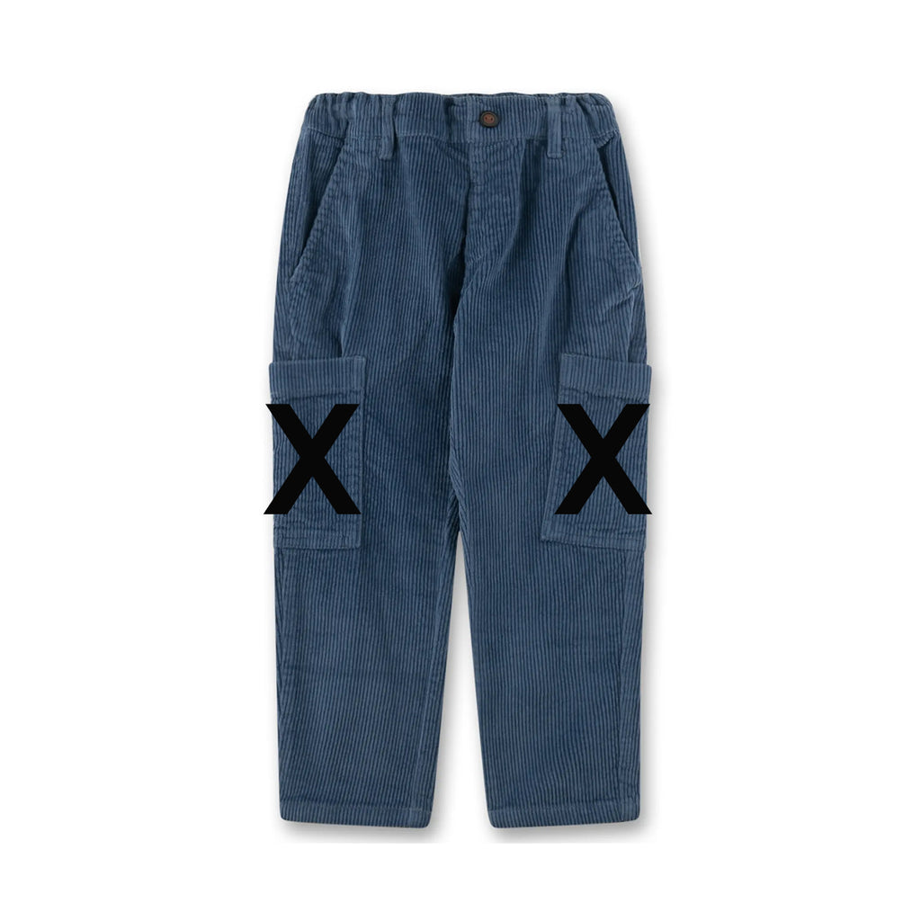 Sanetta Cordhose in mittelblau ohne Cargotaschen