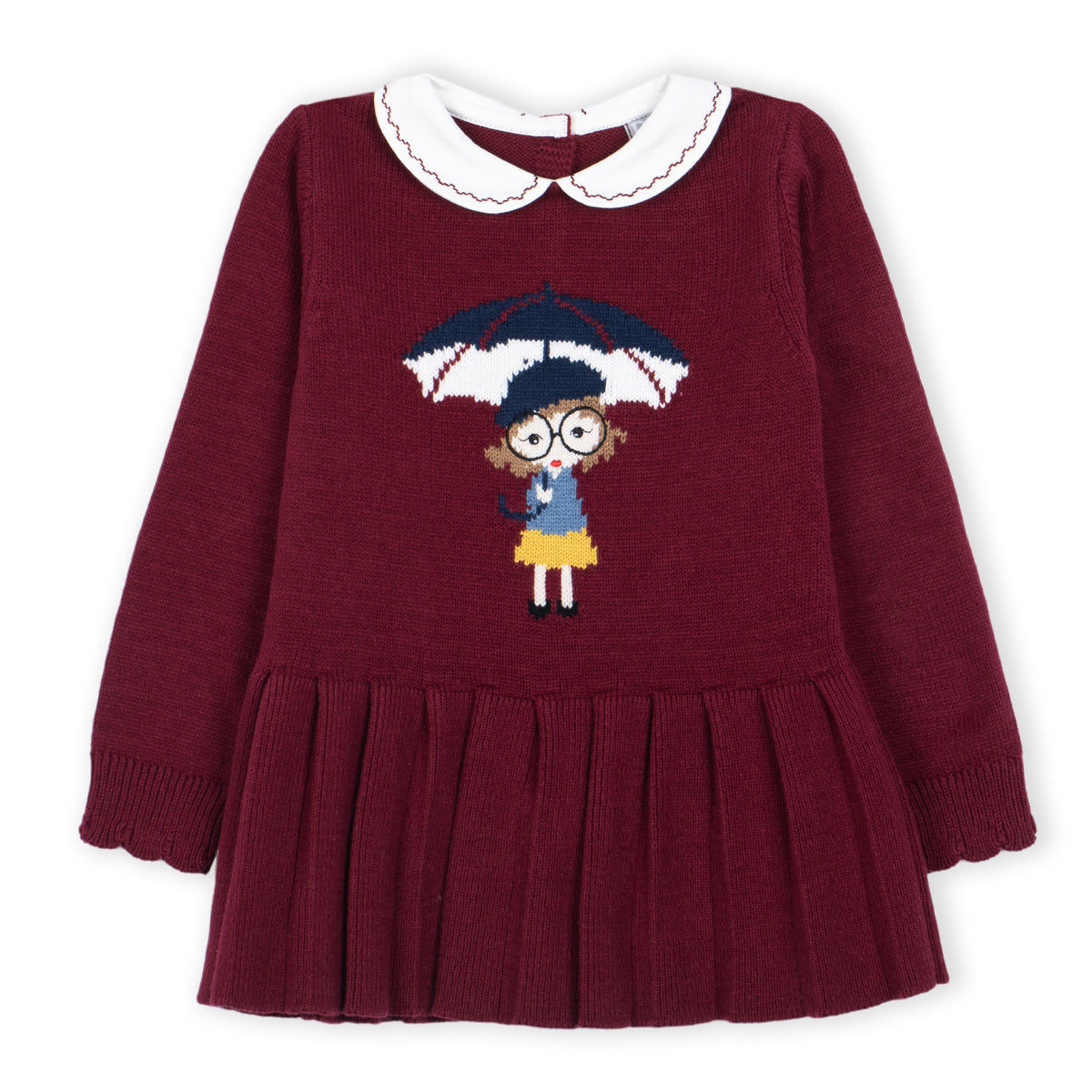 Dr Kid Strickkleid in weinrot