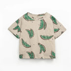Play up Kids-Set: T-Shirt mit Melonendruck + braune Shorts