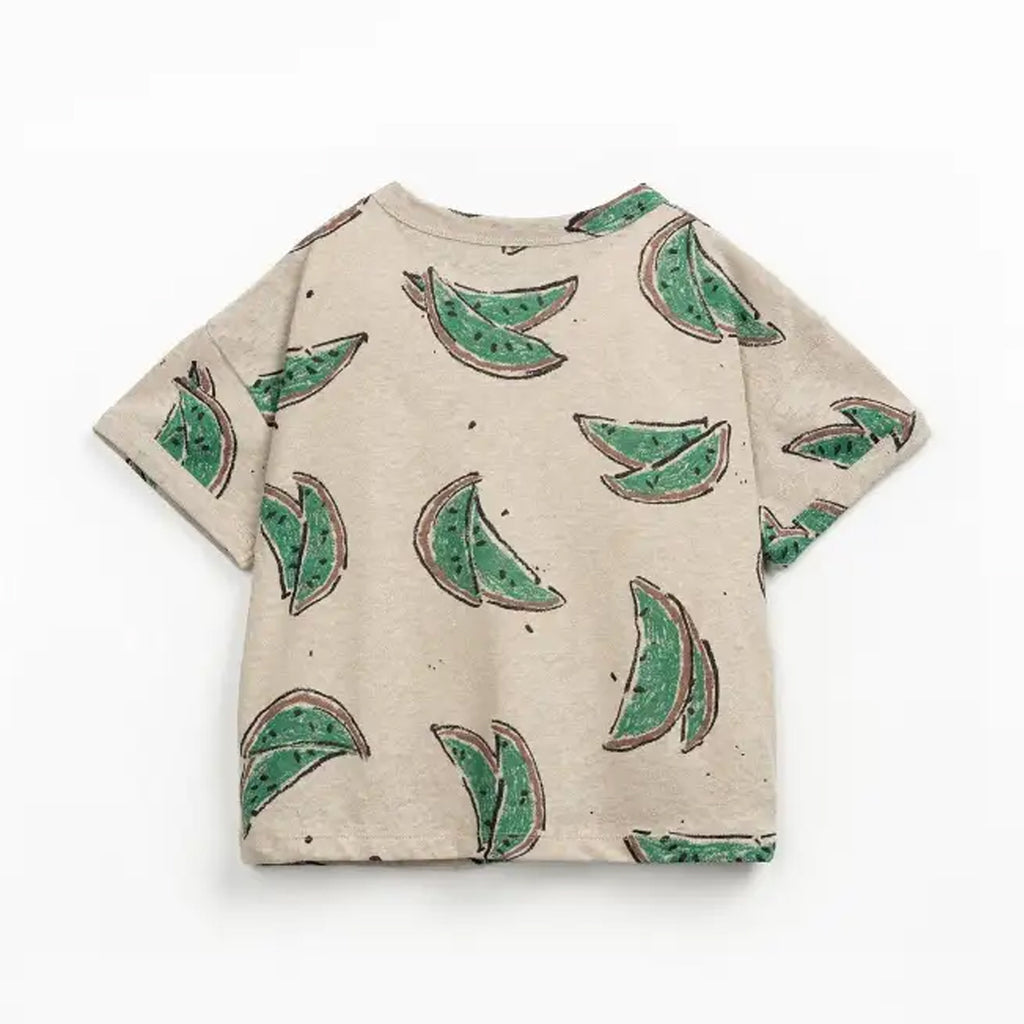 Play up Kids-Set: T-Shirt mit Melonendruck + braune Shorts
