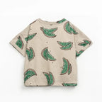 Play up Kids-Set: T-Shirt mit Melonendruck + braune Shorts