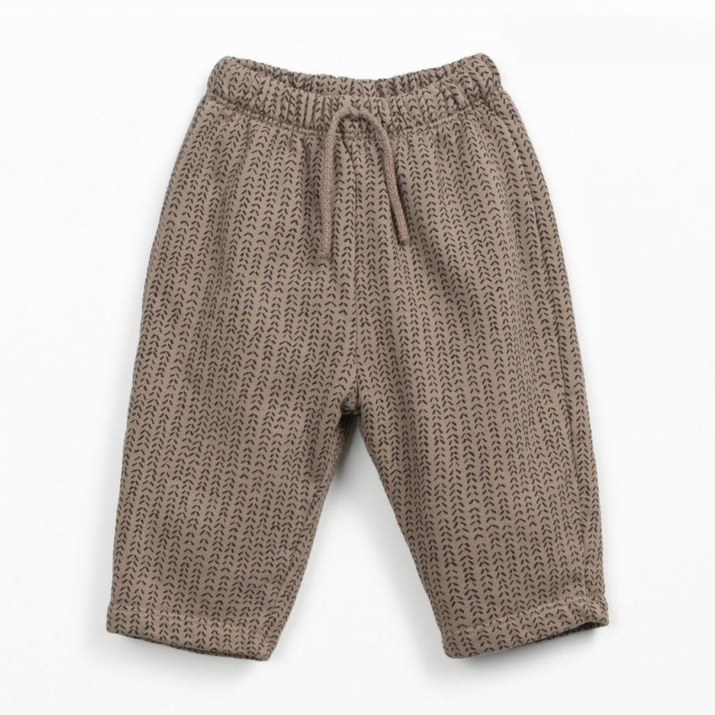 Play up bedruckte Sweathose mit Minimalmuster braun/anthrazit