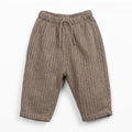 Play up bedruckte Sweathose mit Minimalmuster braun/anthrazit