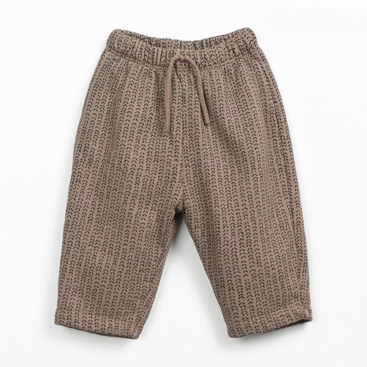 Play up bedruckte Sweathose mit Minimalmuster braun/anthrazit