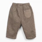 Play up bedruckte Sweathose mit Minimalmuster braun/anthrazit