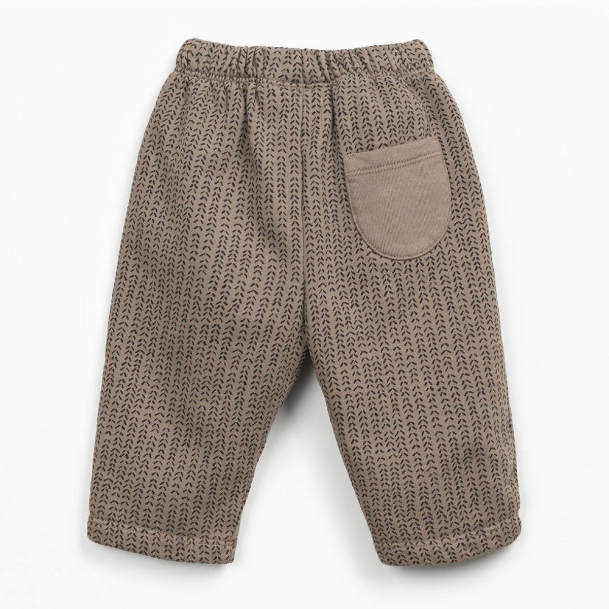 Play up bedruckte Sweathose mit Minimalmuster braun/anthrazit