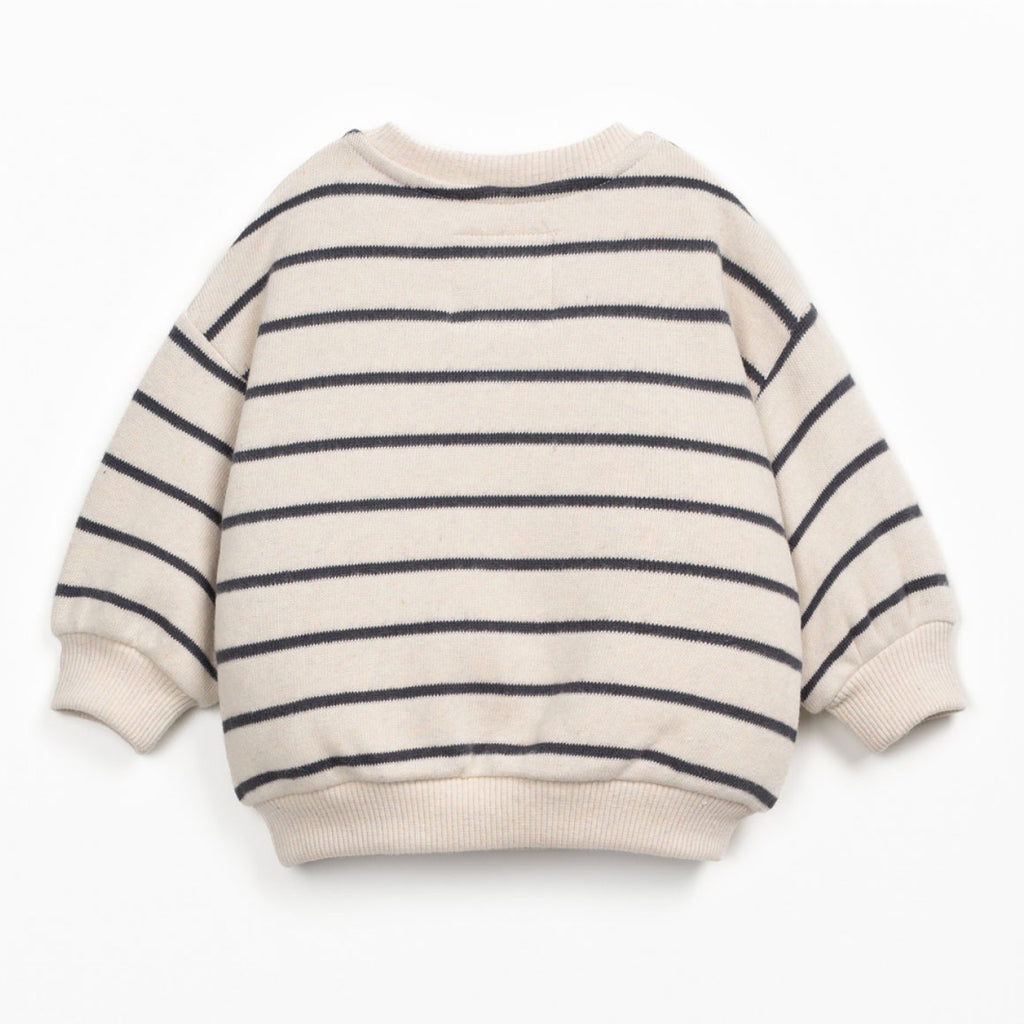 Play up geringeltes, sehr kuscheliges Sweatshirt creme/anthrazit