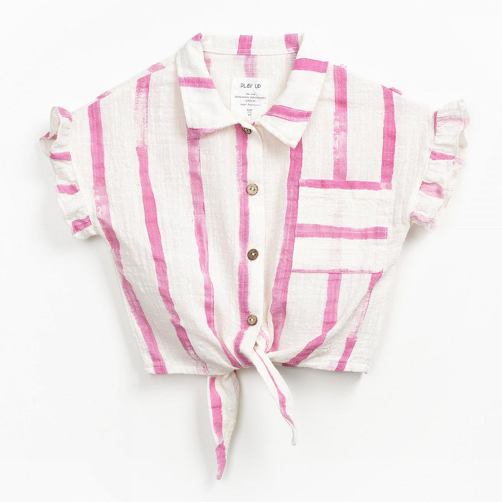 Play up Kids-Set: Streifen Bluse + Leinenhose