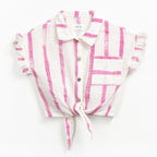 Play up Kids-Set: Streifen Bluse + Leinenhose