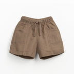 Play up Kids-Set: T-Shirt mit Melonendruck + braune Shorts