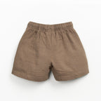 Play up Kids-Set: T-Shirt mit Melonendruck + braune Shorts