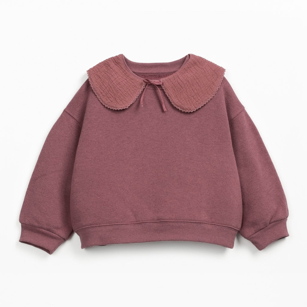 Play up Sweatshirt mit abnehmbarem Kragen + bedruckte Twillhose