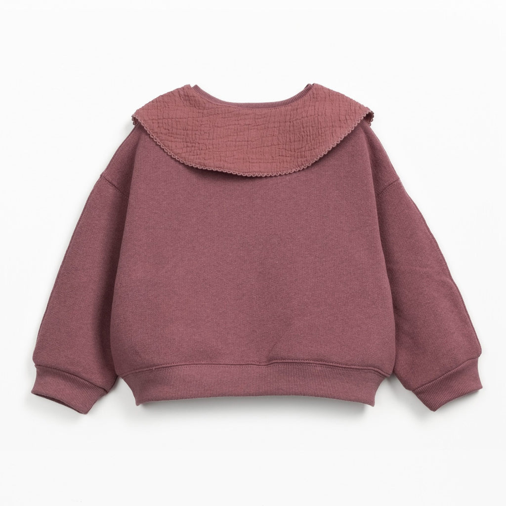 Play up Sweatshirt mit abnehmbarem Kragen + bedruckte Twillhose