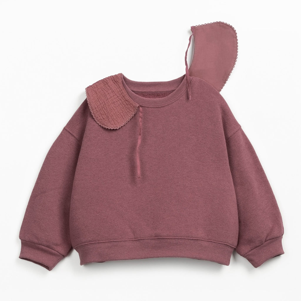 Play up Sweatshirt mit abnehmbarem Kragen + bedruckte Twillhose