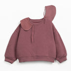 Play up Sweatshirt mit abnehmbarem Kragen + bedruckte Twillhose