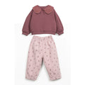 Play up Sweatshirt mit abnehmbarem Kragen + bedruckte Twillhose