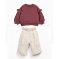 Play up Kombi Sweatshirt + Hose aus Strickstoff