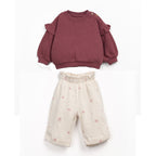 Play up Kombi Sweatshirt + Hose aus Strickstoff